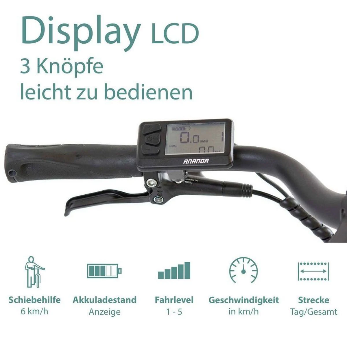 Tretwerk Sonic E-Bike Trekkingrad, 8-Gang Shimano Acera, 522 Wh Akku — komfortabel, leistungsstark, vielseitig 2