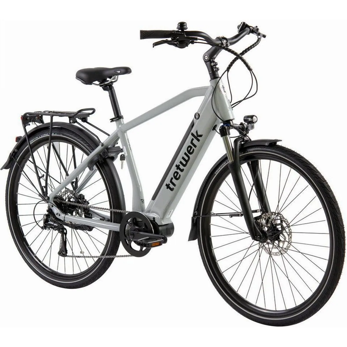 Tretwerk E-Bike Trekkingrad Sonic, leistungsstarker Mittelmotor, 8-Gang Shimano Schaltung