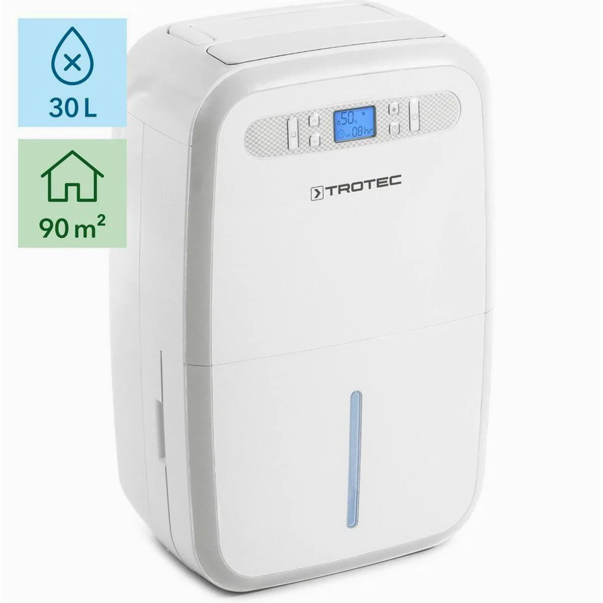 TROTEC TTK 95 E Luftentfeuchter, Hygrostatgesteuerte Automatik, Wäschetrocknungs-Funktion
