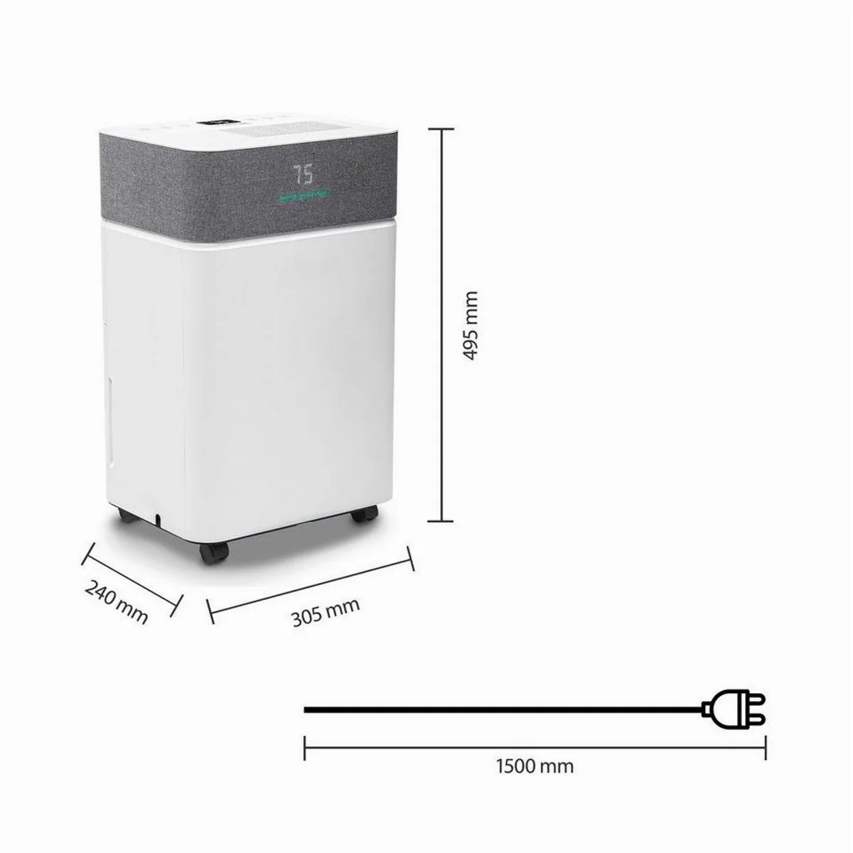 TROTEC TTK 63 E WiFi Luftentfeuchter, Komfortmodus, Wäschetrocknung, Timer 3