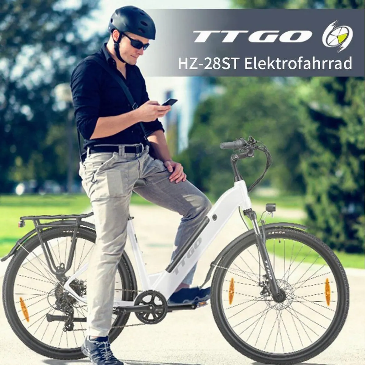 TTGO HZ-28TS E-Bike, Aluminium-Tiefrahmen, 720 Wh Akku, 28 Zoll 3