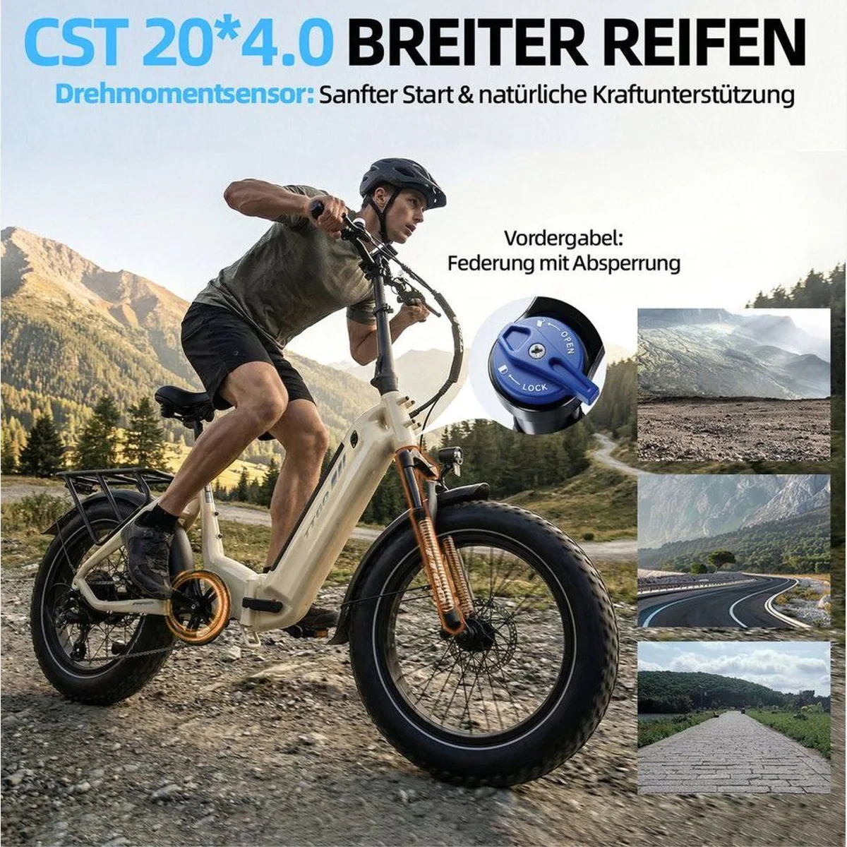TTGO F6B Klapprad E-Bike, 70 Nm Motor, 864 Wh Akku, 140 km Reichweite 2