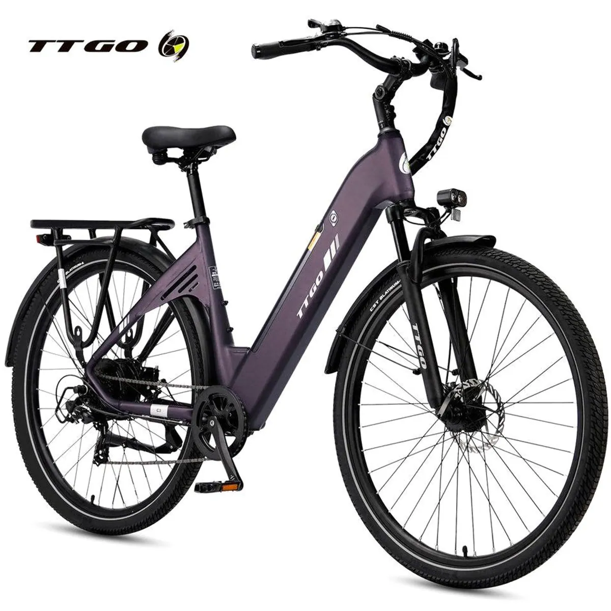 TTGO E-Bike Cityrad, 28 Zoll, 120 km Reichweite, 7-Gang Shimano