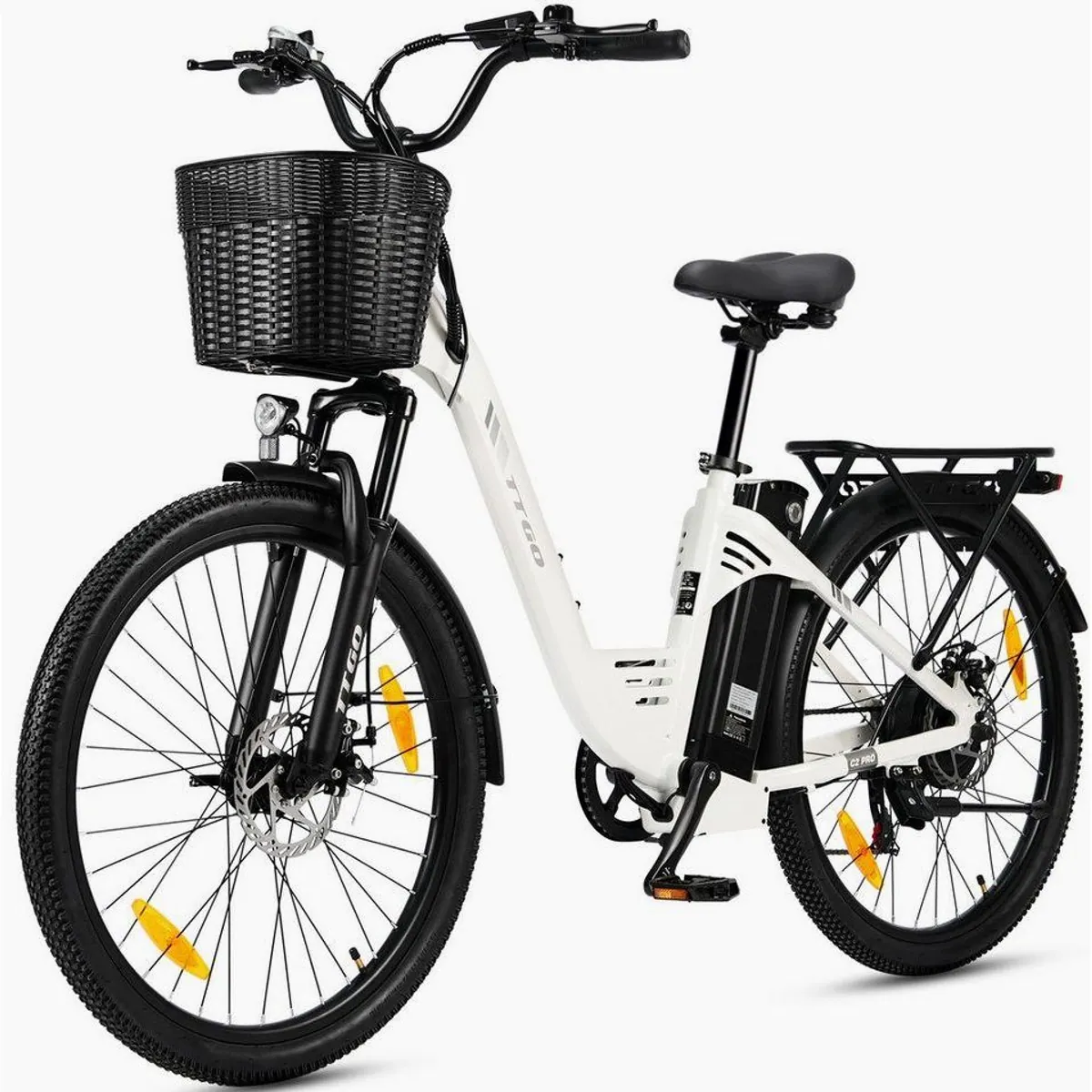 TTGO E-Bike Cityrad 26 Zoll, 5 Unterstützungsstufen, 80-120 km Reichweite