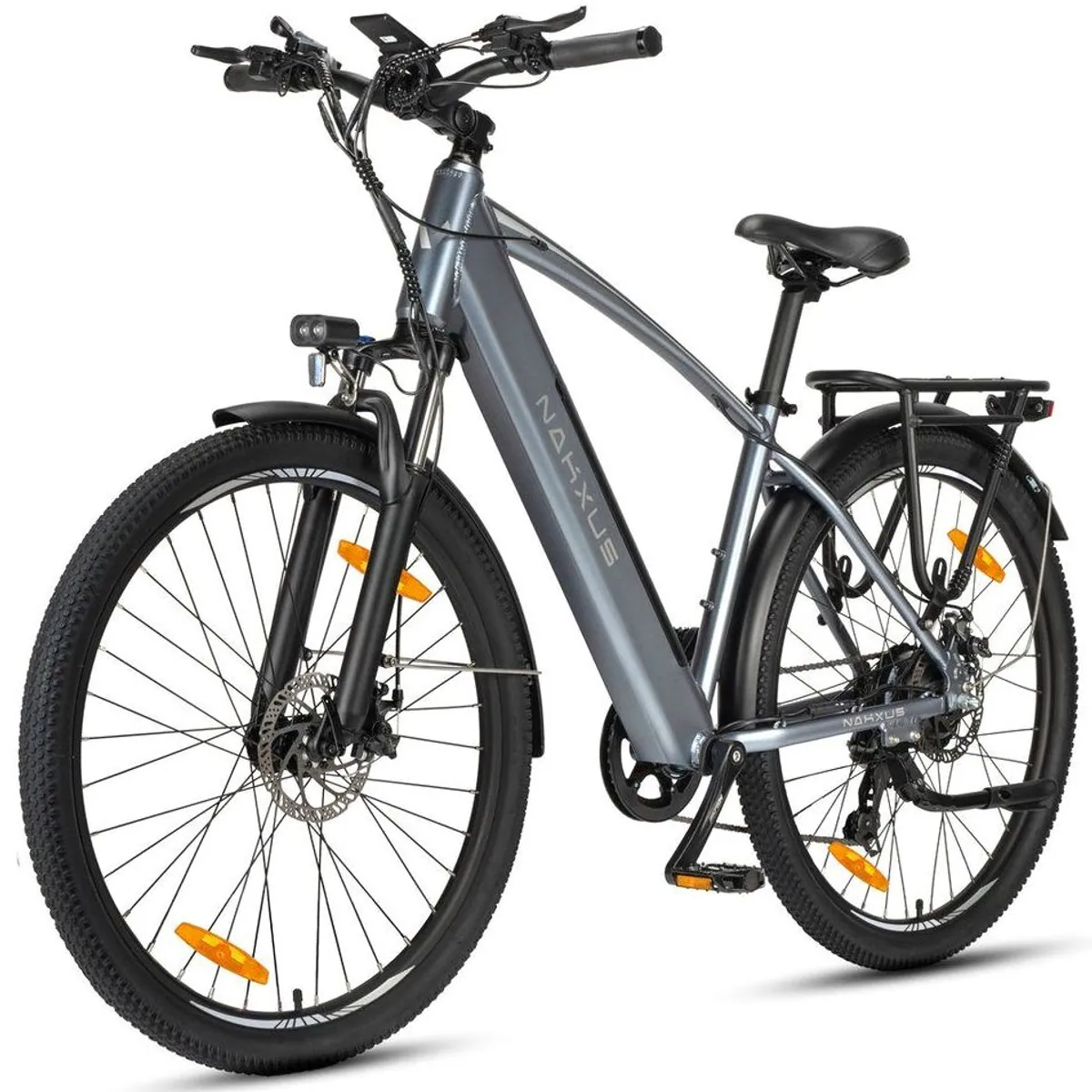 Vankel E-Bike 27M204, 250W Heckmotor, 7-Gang Shimano, 450Wh Akku — ideal für Stadt und Abenteuer