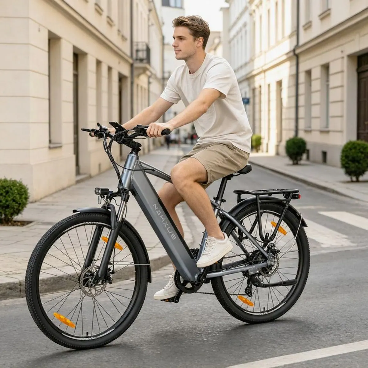 Vankel E-Bike 27M204, 250W Heckmotor, 7-Gang Shimano, 450Wh Akku — ideal für Stadt und Freizeit 4
