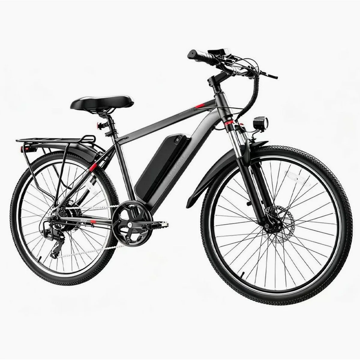 Vankel E-Bike Mountainbike 26 Zoll, 720 Wh Akku, 120 km Reichweite, App-Anbindung