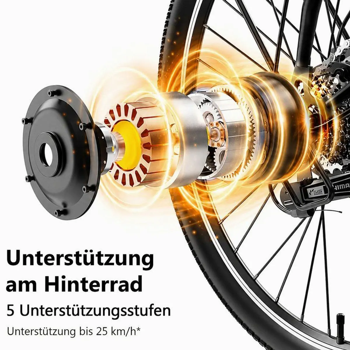 Vankel E-Bike Mountainbike 26 Zoll, 720 Wh Akku, 120 km Reichweite, App-Anbindung 2