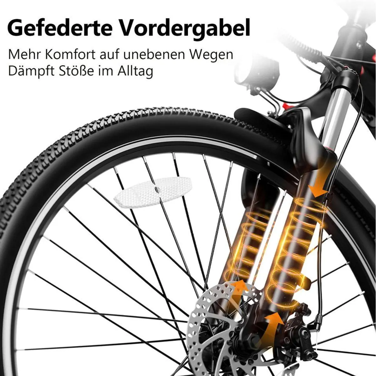 Vankel E-Bike Mountainbike 26 Zoll, 720 Wh Akku, 120 km Reichweite, App-Anbindung 4