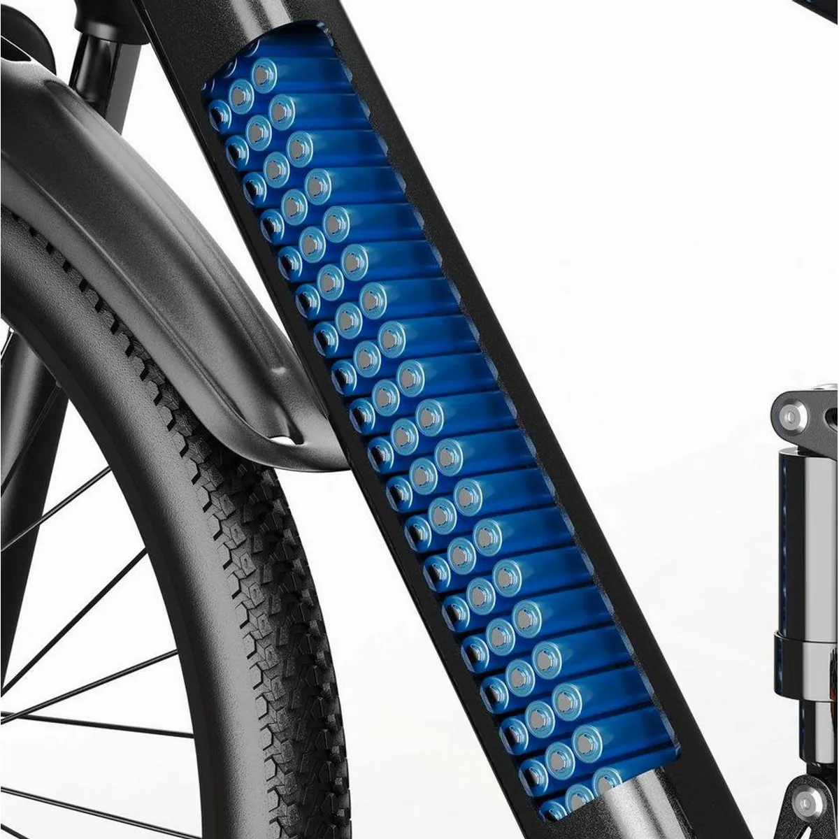 Vankel E-Bike T8S, 250W Heckmotor, 624Wh Akku, Shimano 7-Gang, 26 Zoll 4
