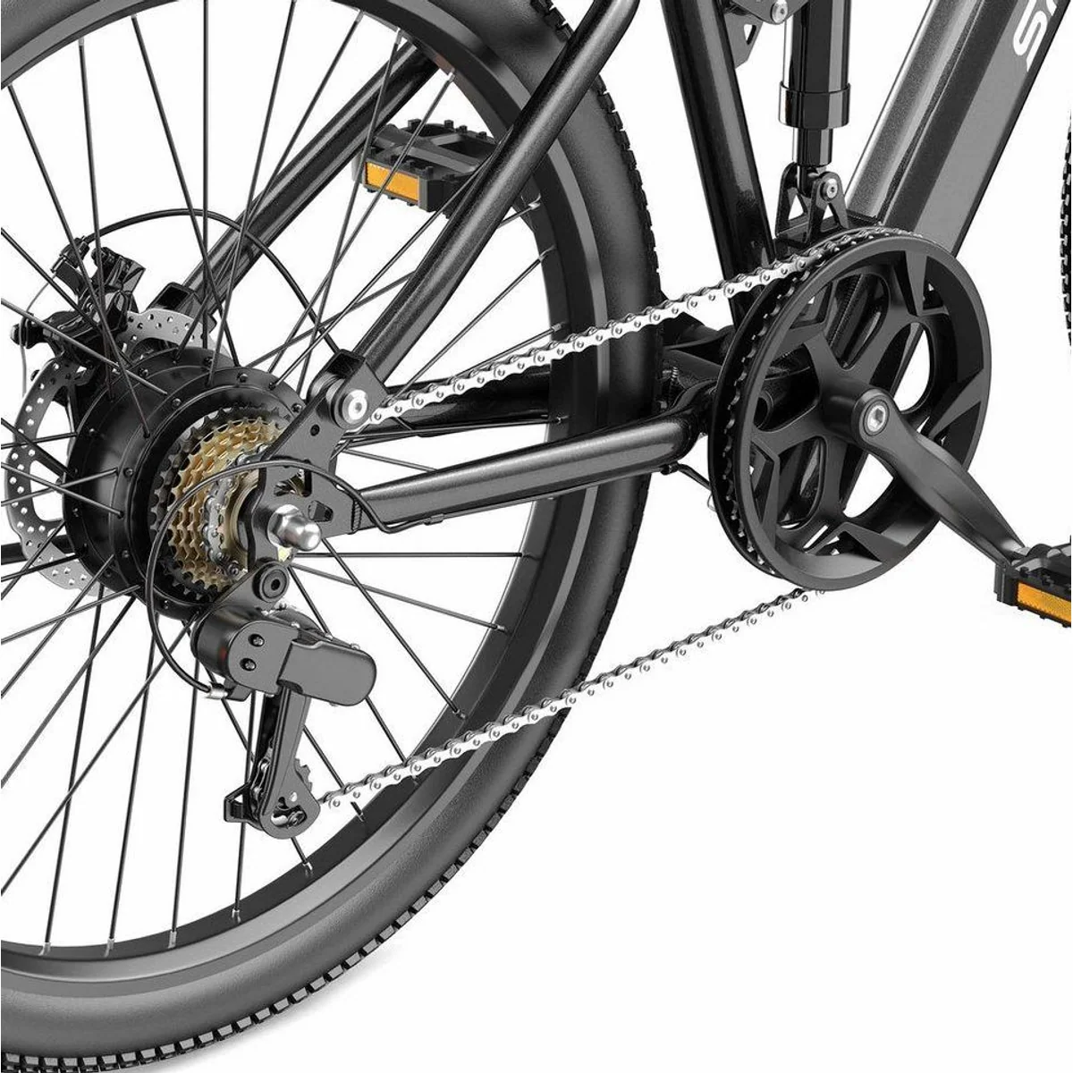 Vankel E-Bike T8S, 250W Heckmotor, 624Wh Akku, Shimano 7-Gang, 26 Zoll 5