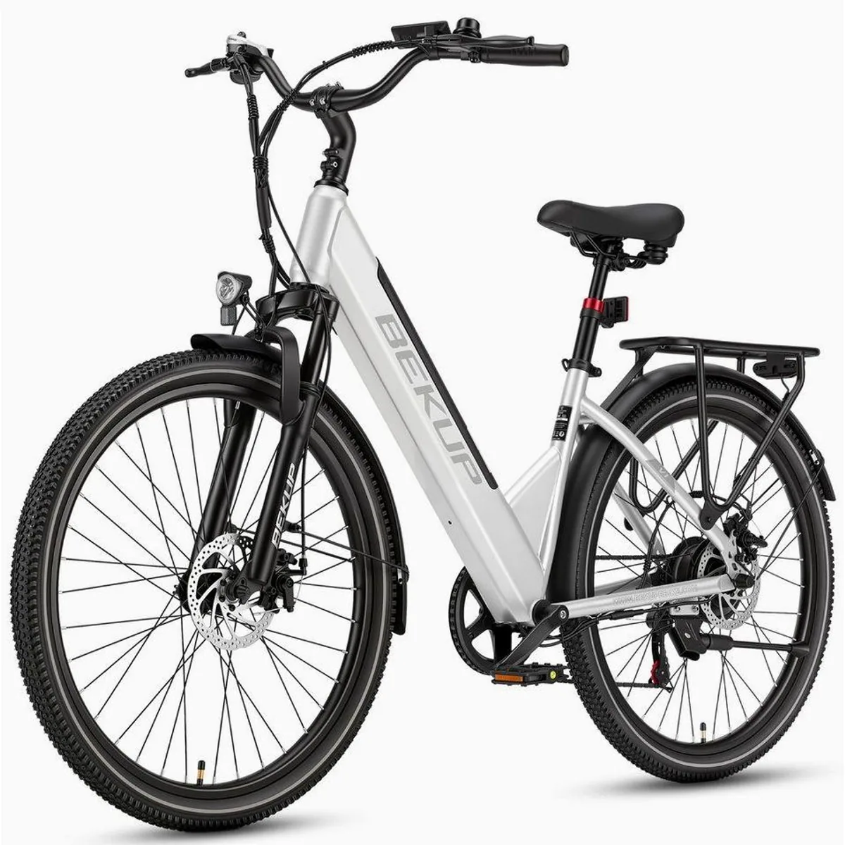 Vankel BEKUP V1 E-Bike Cityrad, 522 Wh Akku, 120 km Reichweite, 7-Gang Shimano Schaltung