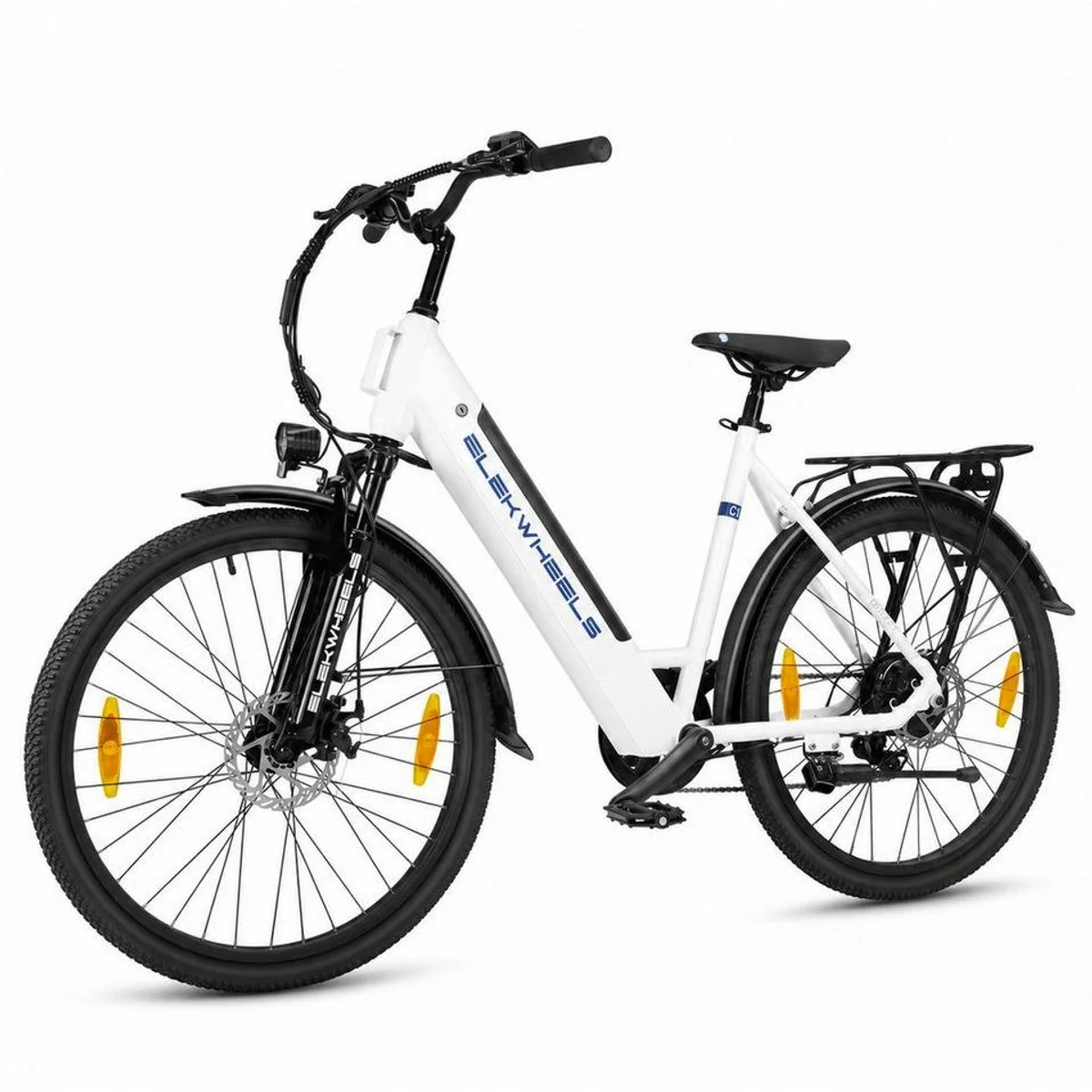 Vankel E-Bike Cityrad 26 Zoll, tiefen Einstieg, 250 W Heckmotor, 7 Gänge