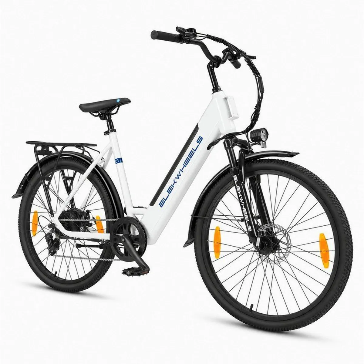 Vankel E-Bike Cityrad 26 Zoll, tiefen Einstieg, 250 W Heckmotor, 7 Gänge 2