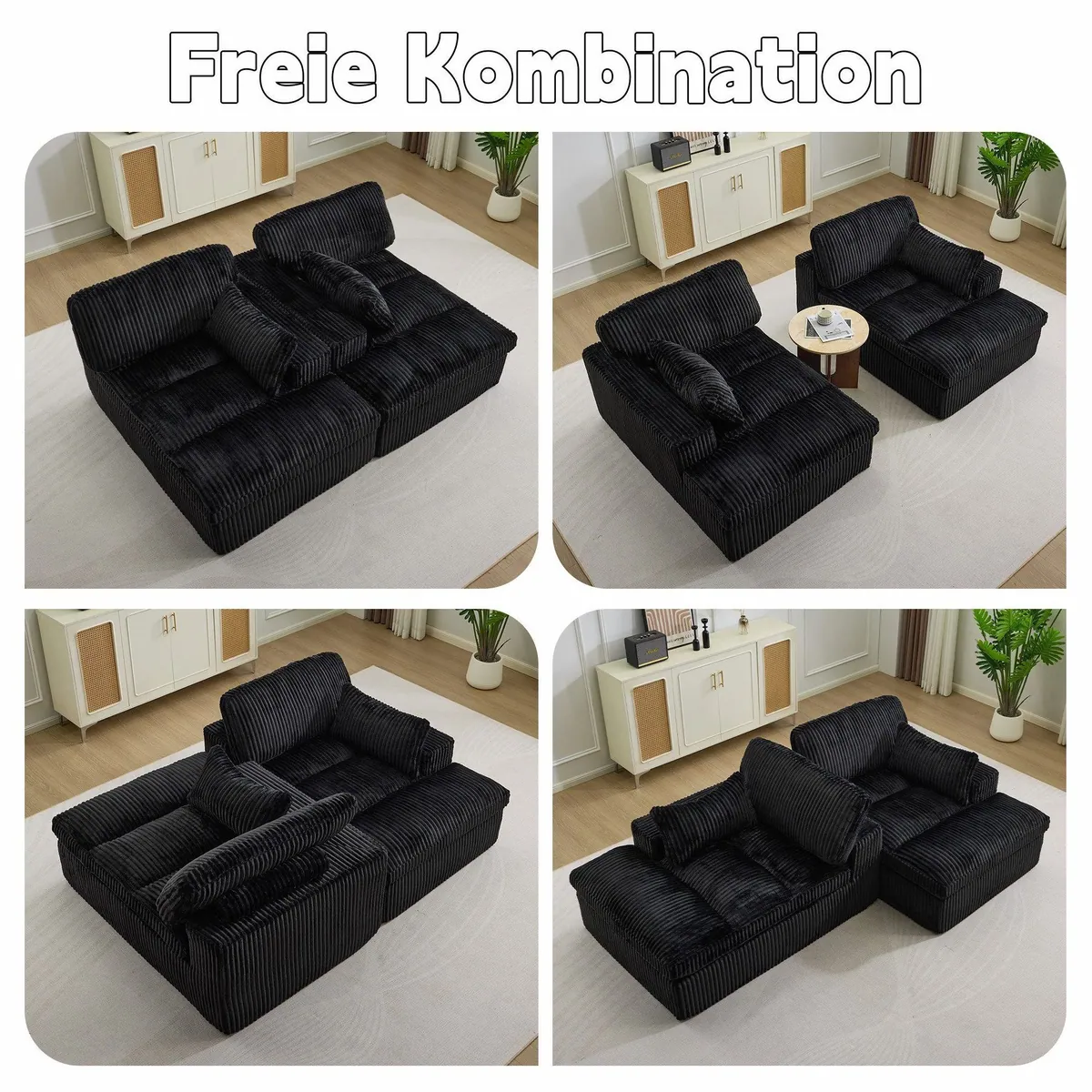 Vankel Schlafsofa 2-Sitzer, flexibel und bequem für kleine Räume 3