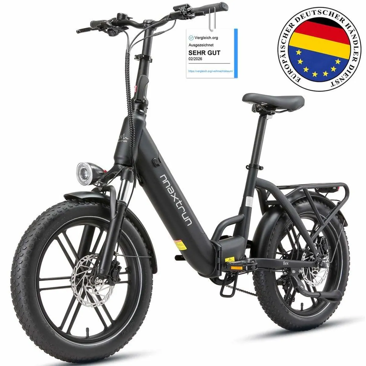 Vankel E-Faltrad 20 Zoll, 250W Motor, 691Wh Akku, hydraulische Scheibenbremsen