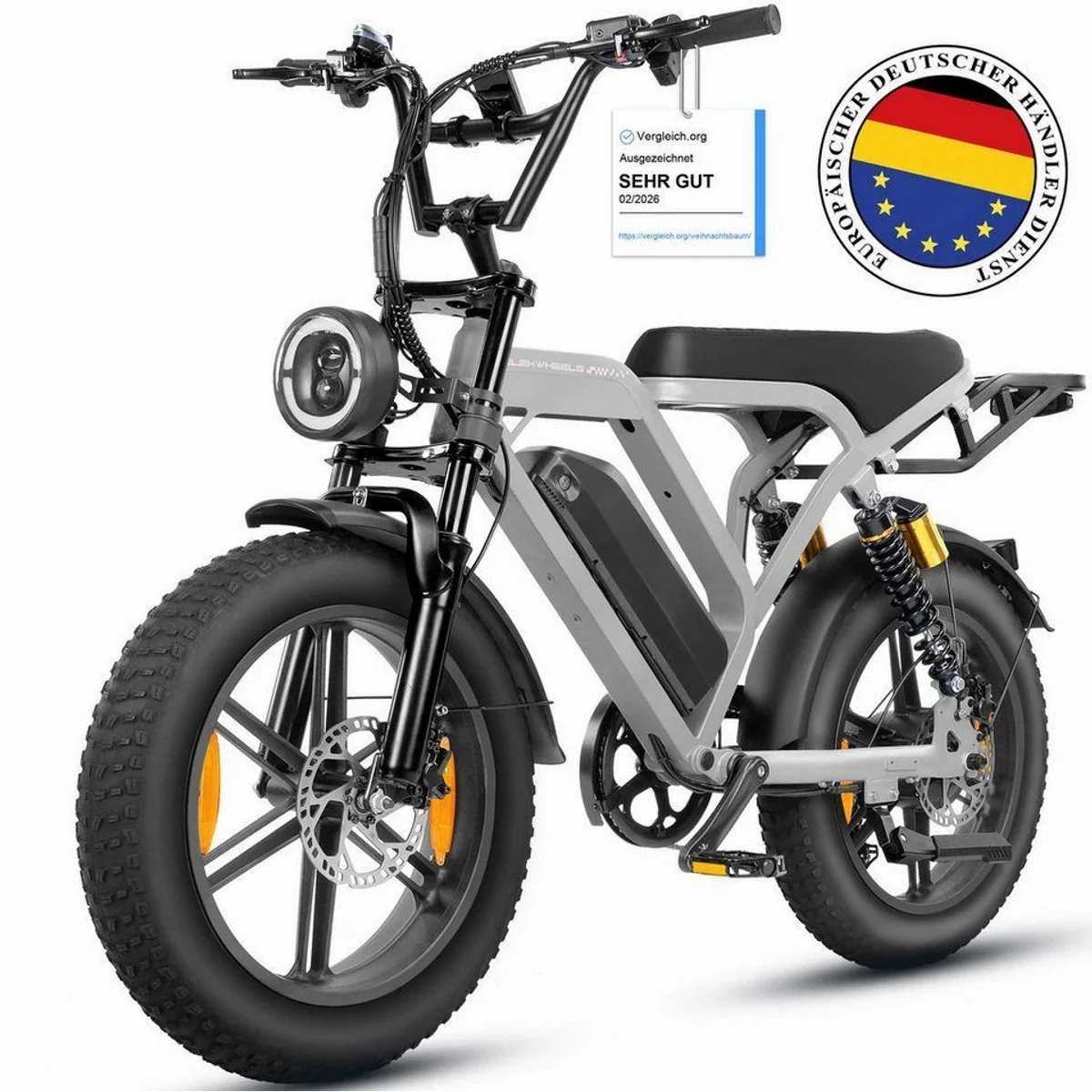 Vankel E7-2.0 E-Bike, kraftvoller Motor, hohe Reichweite, komfortable Federung