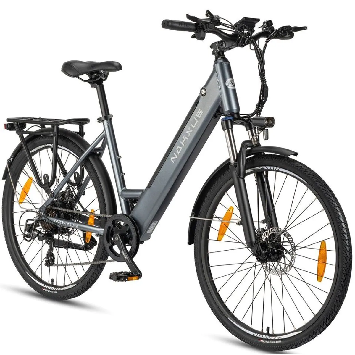 Vankel E-Bike Cityrad 26 Zoll, leistungsstarker Heckmotor, App-Steuerung 2