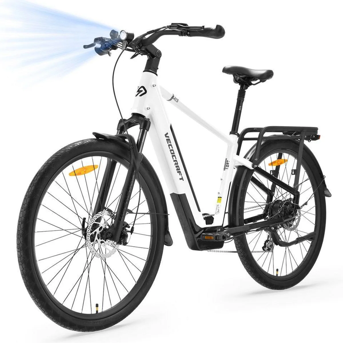 VECOCRAFT E-Bike Trekkingrad 28'', hohe Reichweite, 8-Gang Shimano
