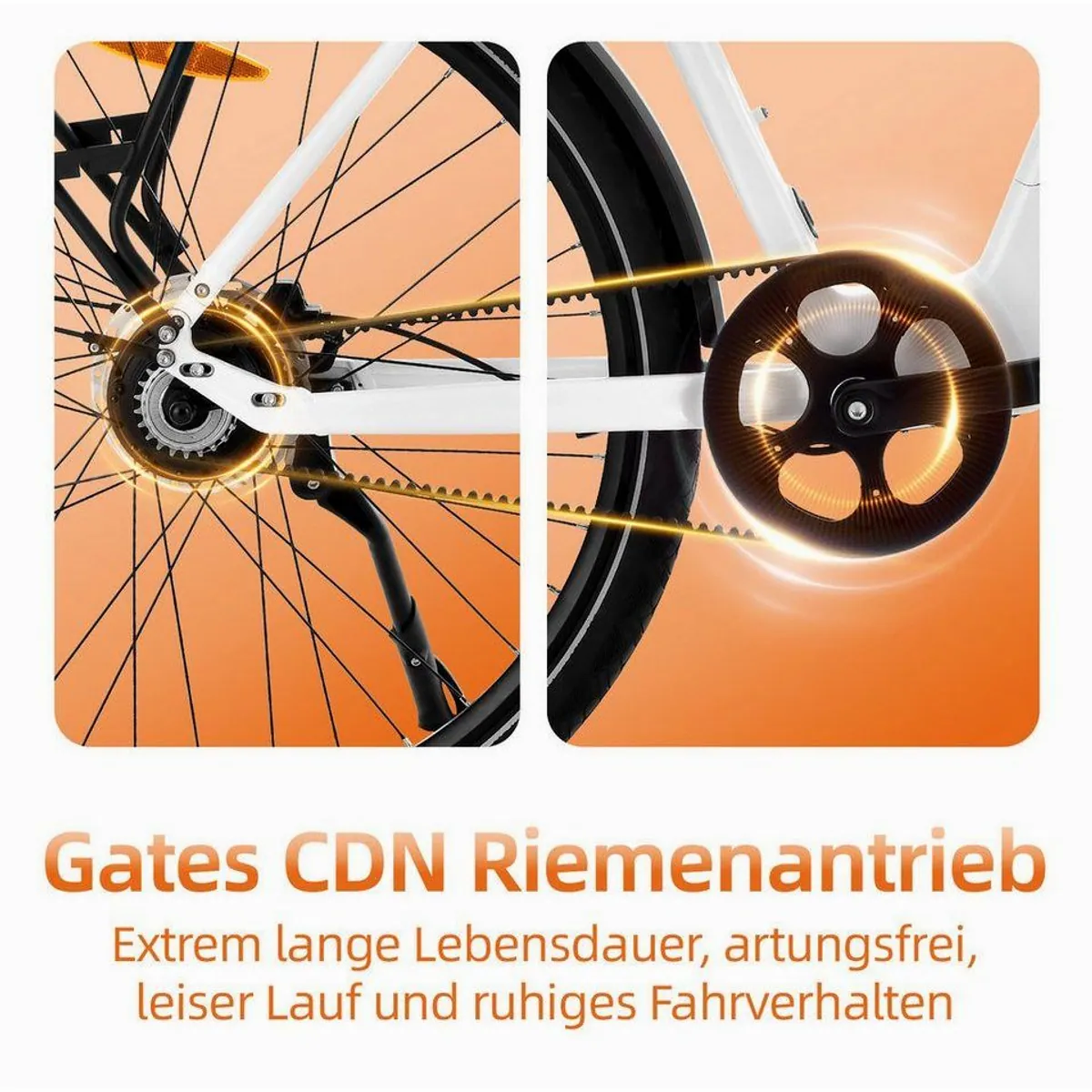 VECOCRAFT LUNA 1.0 E-Bike, 100 km Reichweite, Gates Riemenantrieb, 50 Nm Heckmotor 4