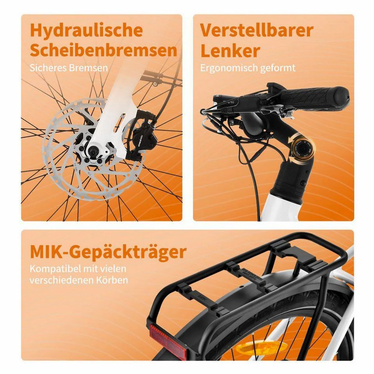 VECOCRAFT LUNA 1.0 E-Bike, 100 km Reichweite, Gates Riemenantrieb, 50 Nm Heckmotor 5