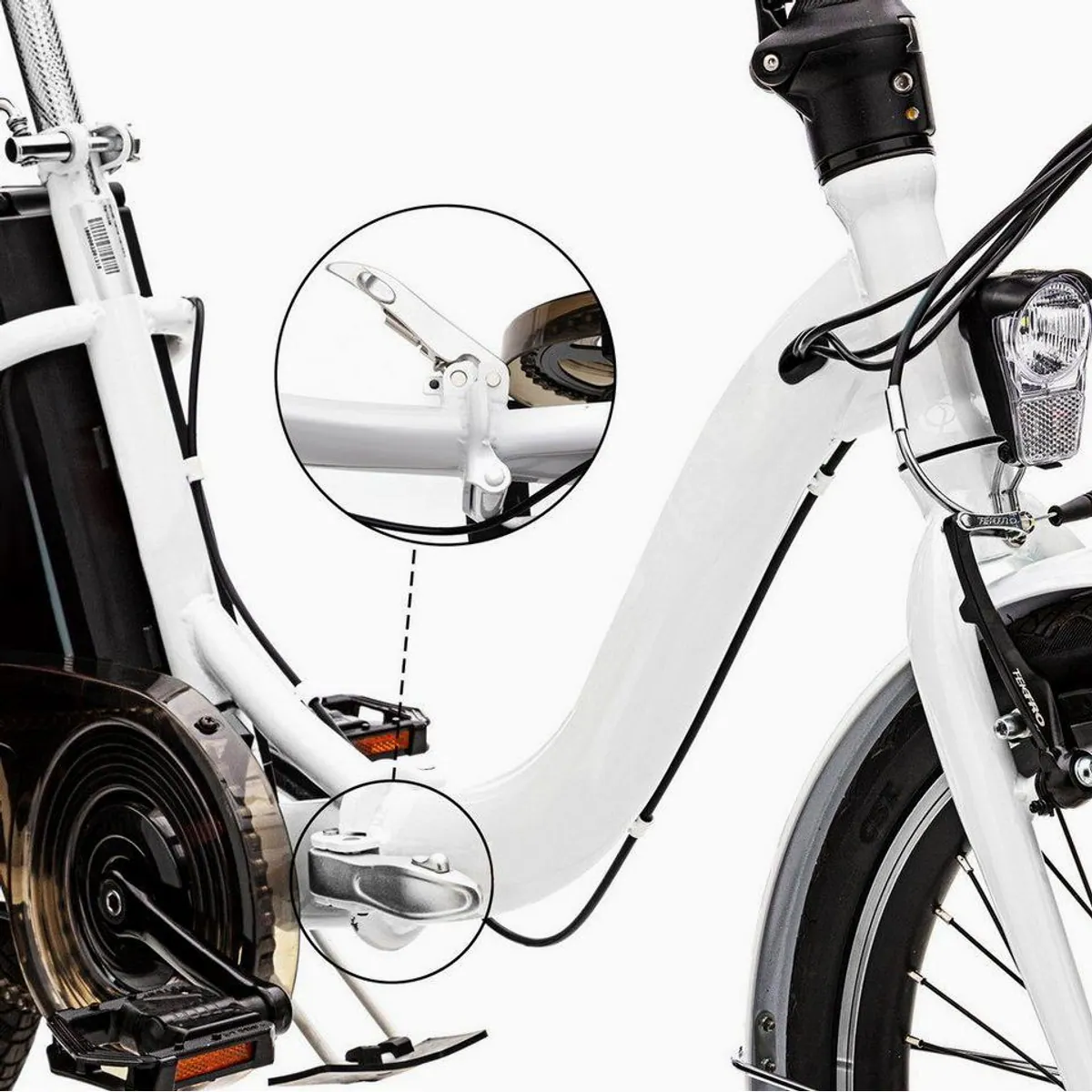 VECOCRAFT E-Bike Klapprad, 40 Nm Heckmotor, 468 Wh Akku — kraftvoll, sicher, platzsparend 4