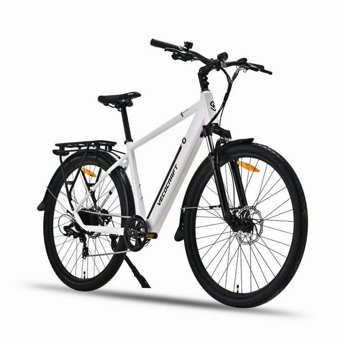 VECOCRAFT Thaumas E-Bike, 28 Zoll, 7-Gang Shimano, 375 Wh Akku — ideal für Stadtverkehr und Kurztrips