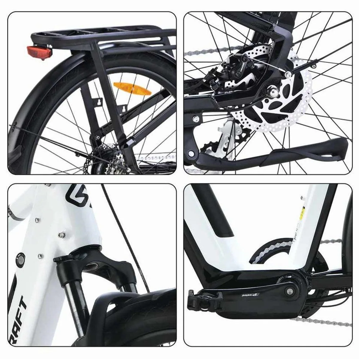 VECOCRAFT ARES E-Bike Trekkingrad, 250W Heckmotor, 8-Gang Shimano, 468 Wh Akku 4