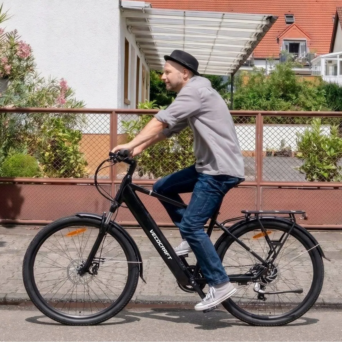 VECOCRAFT E-Bike Cityrad EURYBIA, 36V 10.4Ah, 100 km Reichweite, 7-Gang Shimano