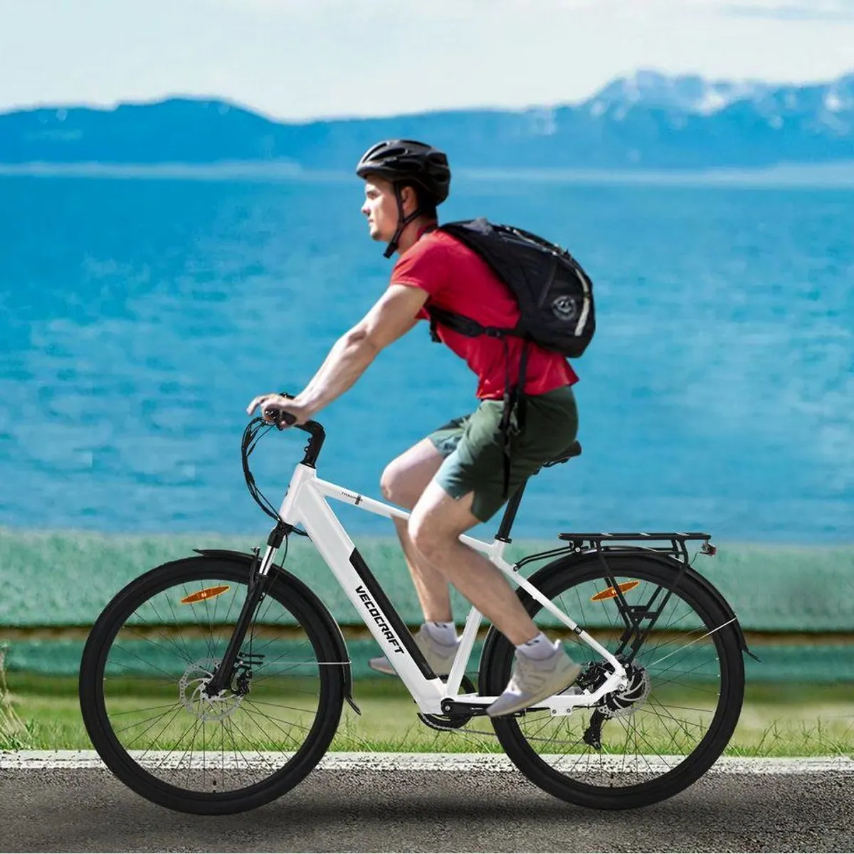 VECOCRAFT Thaumas E-Bike, 28 Zoll, 375 Wh, 7-Gang Shimano Schaltung 3