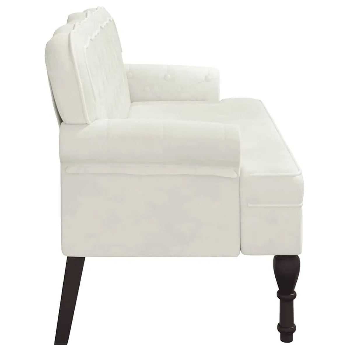 vidaXL Sitzbank mit Rückenlehne, elegantes Design und bequeme Polsterung 4
