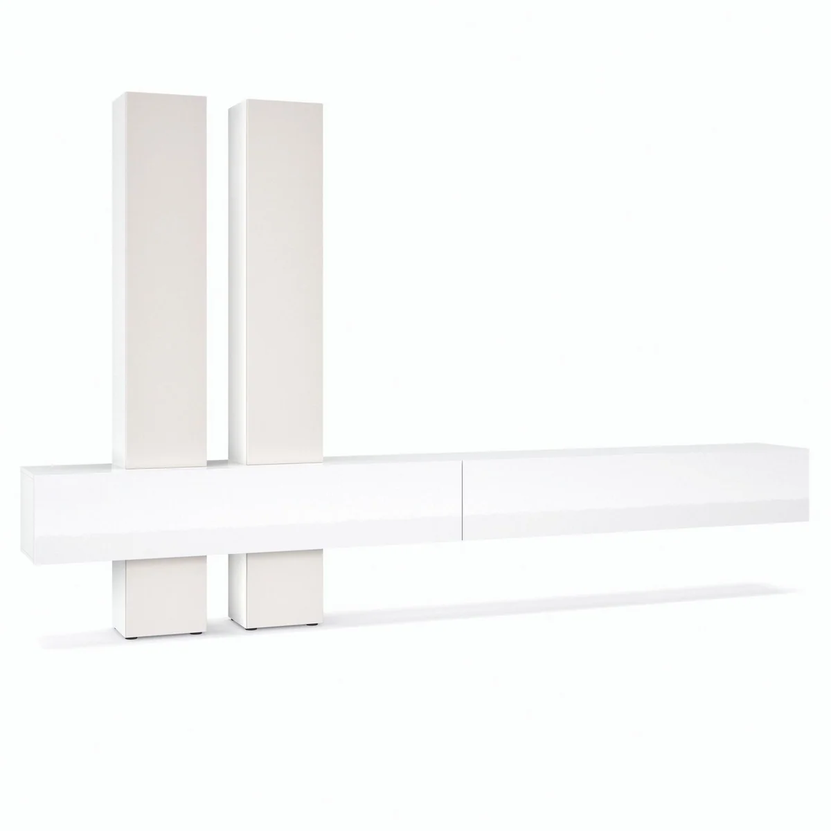Vladon Moja Wohnwand, elegantes Design, cleverer Stauraum, sanfte Soft-Close Scharniere