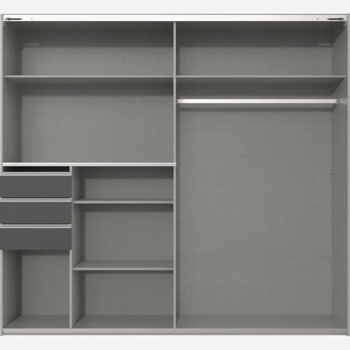 Wimex Schwebetürenschrank Saigon, elegantes Design, geräumig, verstellbare Einlegeböden 3