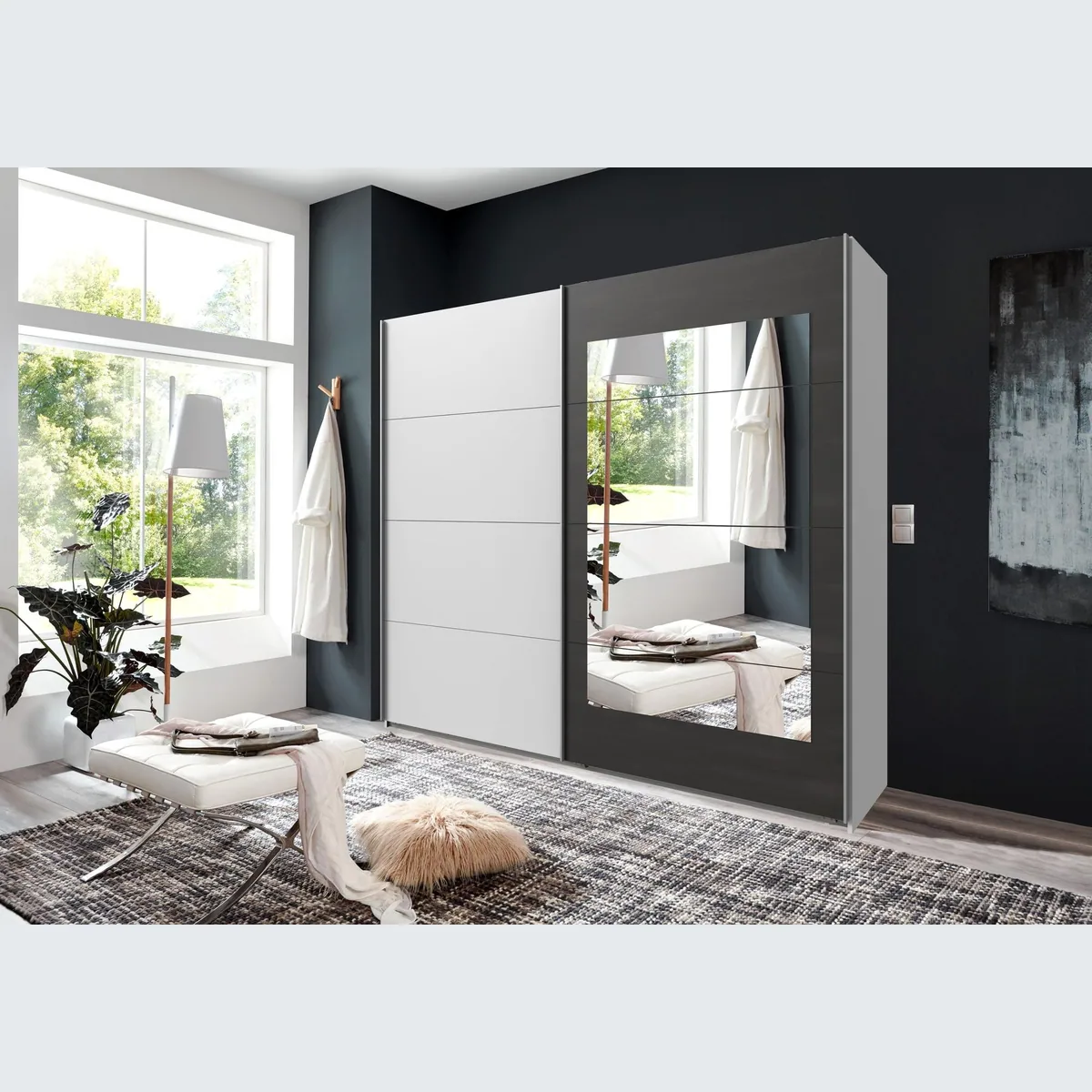 Wimex Schwebetürenschrank Minden, elegantes Design, großzügiger Stauraum, individuelle Anpassung