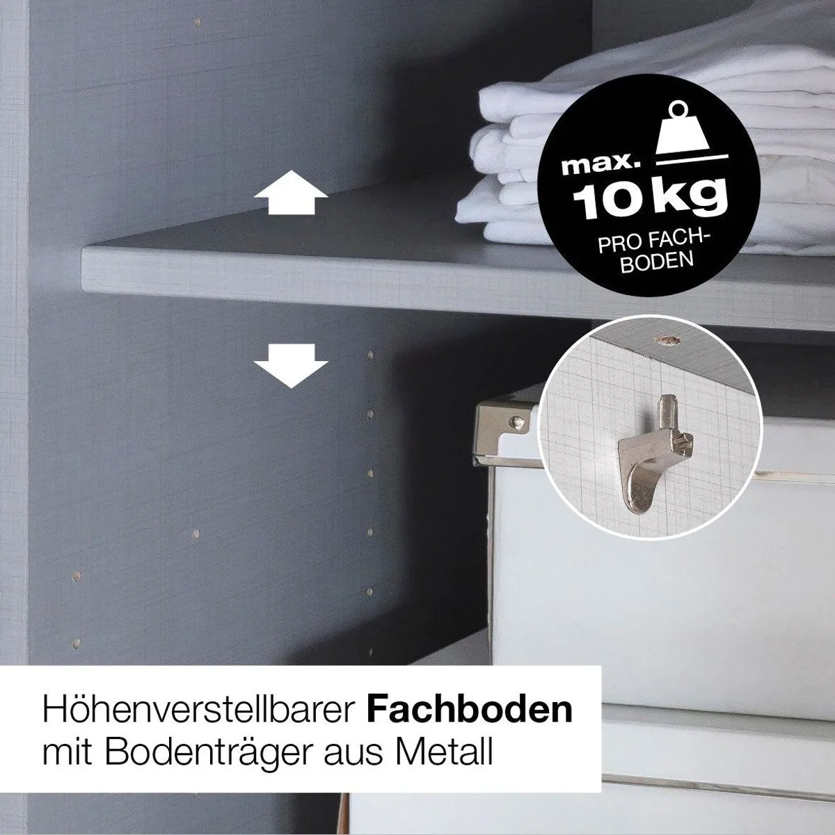 Wimex Kleiderschrank Fügen, geräumig, mit Spiegel, vielseitige Farben 5