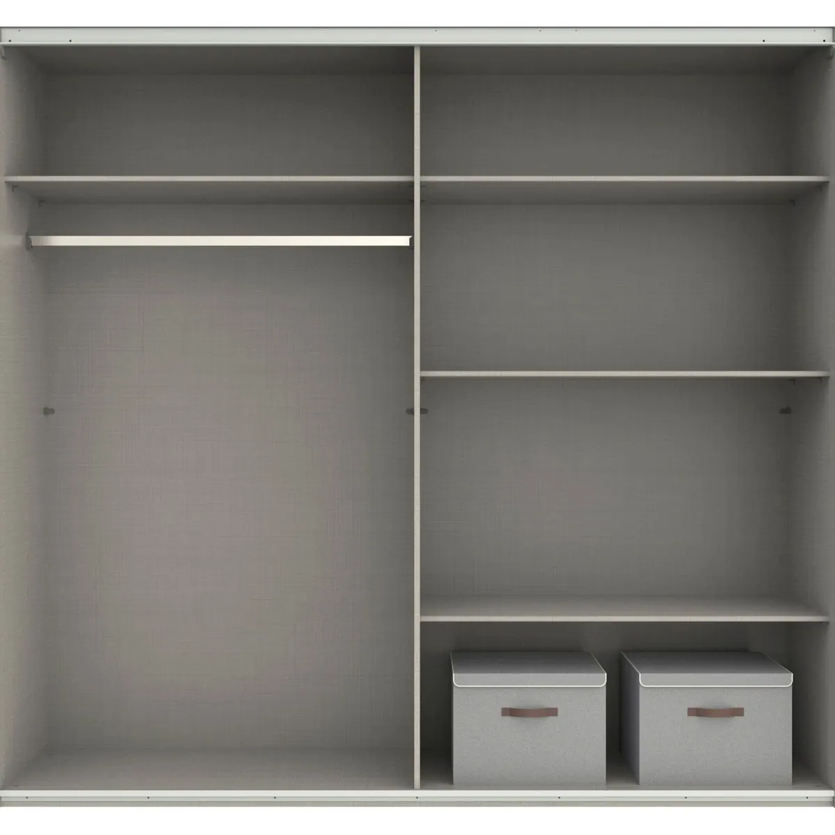 Wimex Schwebetürenschrank Norderstedt, inklusive Spiegel und 2 Stoffboxen 3