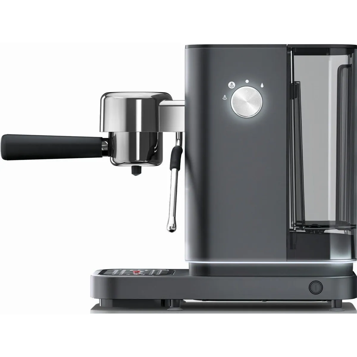 WMF Lumero Espressomaschine Stone Grey, kompakt, 15 bar, LED-Beleuchtung