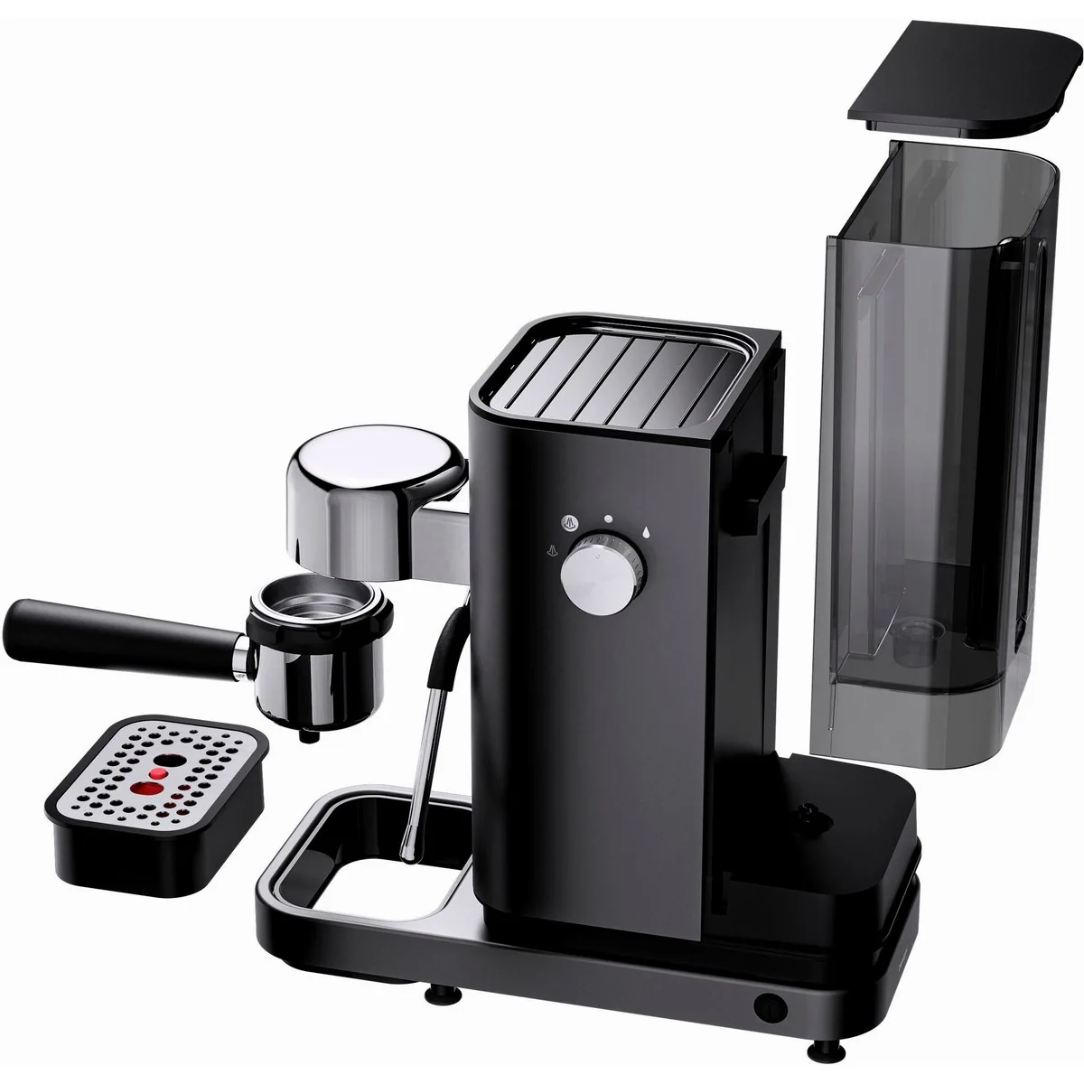 WMF Lumero Espressomaschine Stone Grey, kompakt, 15 bar, LED-Beleuchtung 5