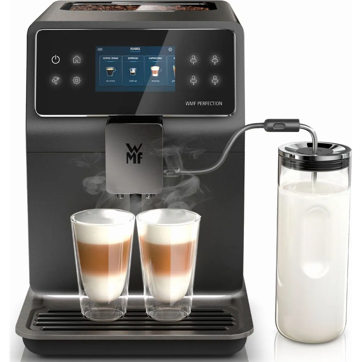 WMF Perfection 890L CP855815, intuitive Bedienung, perfekter Milchschaum, selbstreinigend