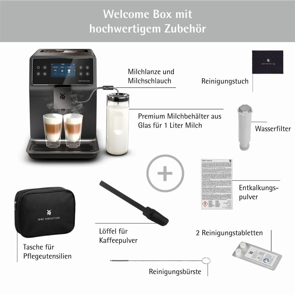 WMF Perfection 890L CP855815, intuitive Bedienung, perfekter Milchschaum, selbstreinigend 3