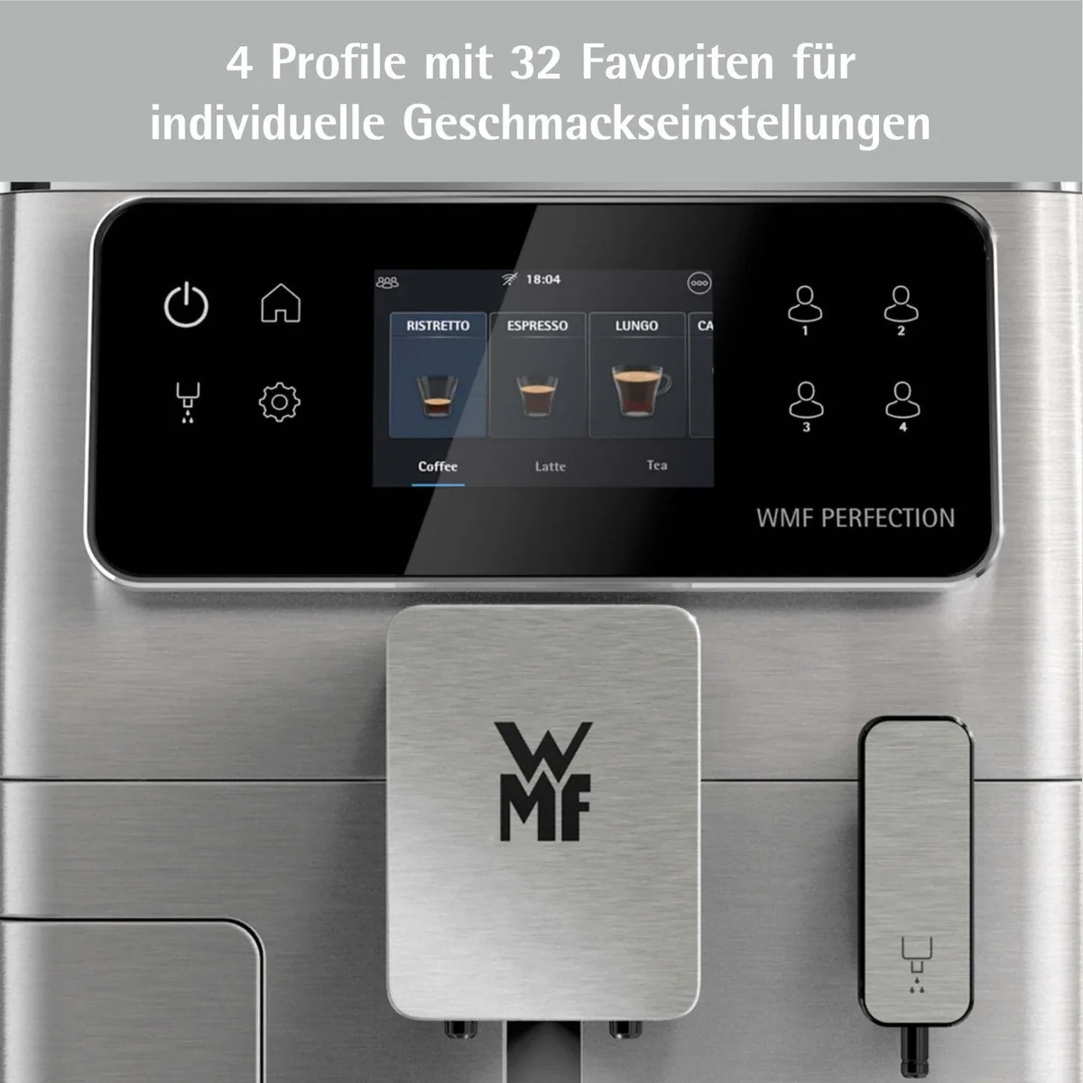 WMF Perfection 640 Kaffeevollautomat, intuitiver Touchscreen, 15 individuelle Rezepte 4