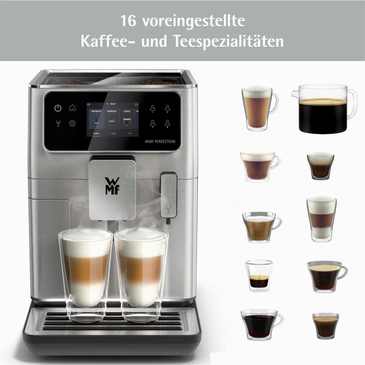 WMF Perfection 640 Kaffeevollautomat, intuitiver Touchscreen, 15 individuelle Rezepte 5