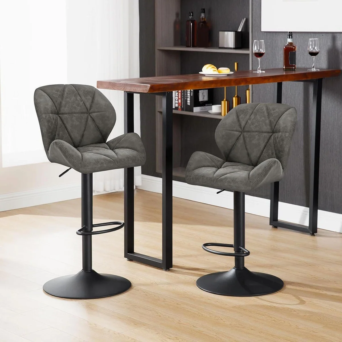 Woltu Barhocker Set, ergonomisch, drehbar, strapazierfähig 4