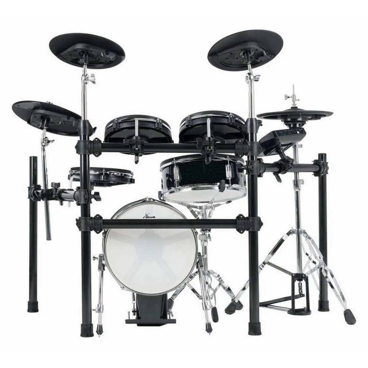 XDrum DD-650 E-Drum Kit, realistisches Spielgefühl, 720 Sounds, inklusive Rack 2