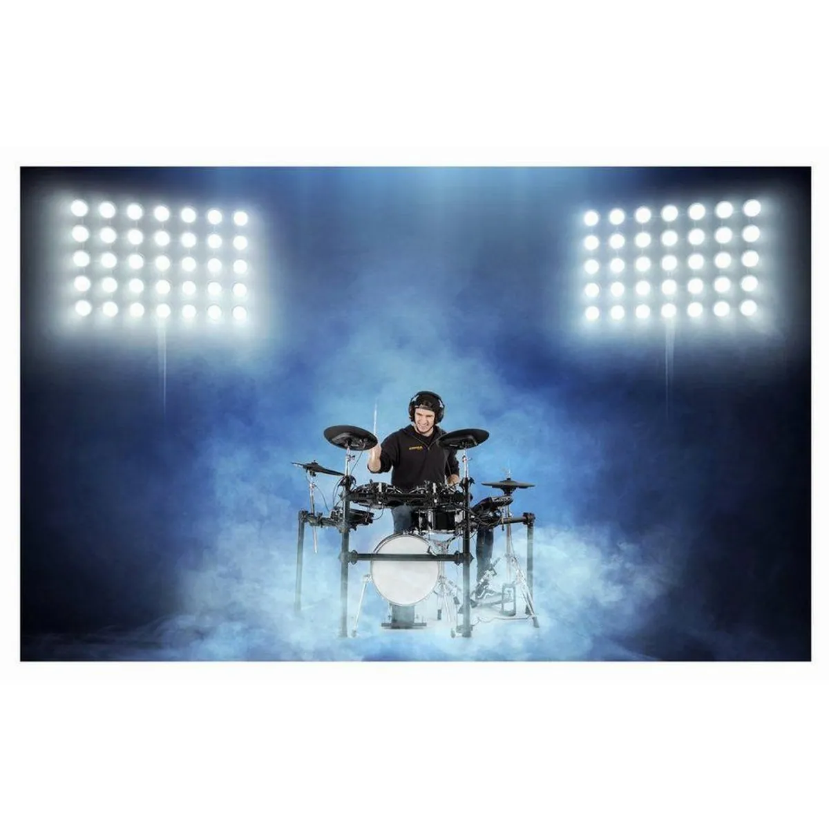 XDrum DD-650 E-Drum Kit, realistisches Spielgefühl, 720 Sounds, inklusive Rack 3