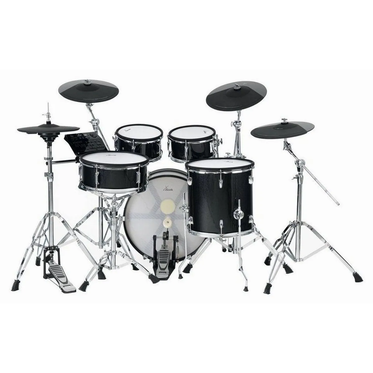 XDrum DD-670 E-Drum Kit, realistische Mesh Pads, 720 Sounds, individuelle HiHat-Montage
