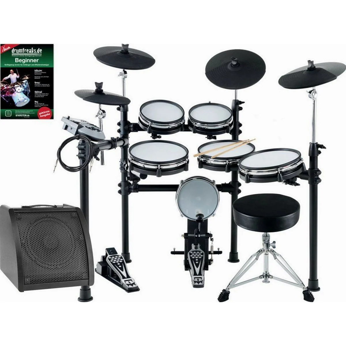XDrum DD-530 E-Drum, vielseitig einsetzbar, 400 Sounds, Mesh Heads — ideal für Bühne und Zuhause