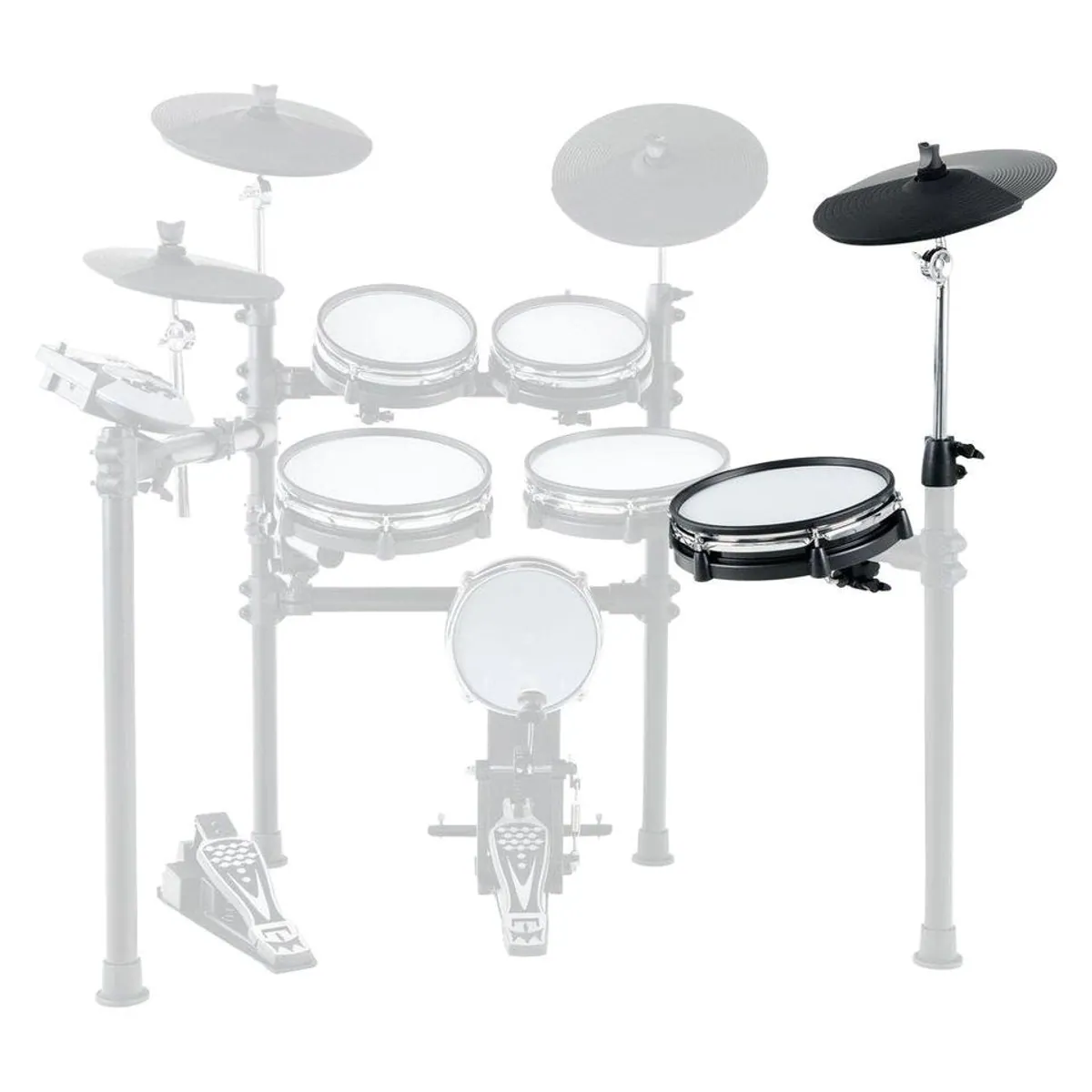 XDrum DD-530 Mesh Add On Pack, Erweiterung für E-Drum-Set mit Mesh Head und Cymbal Pad 2