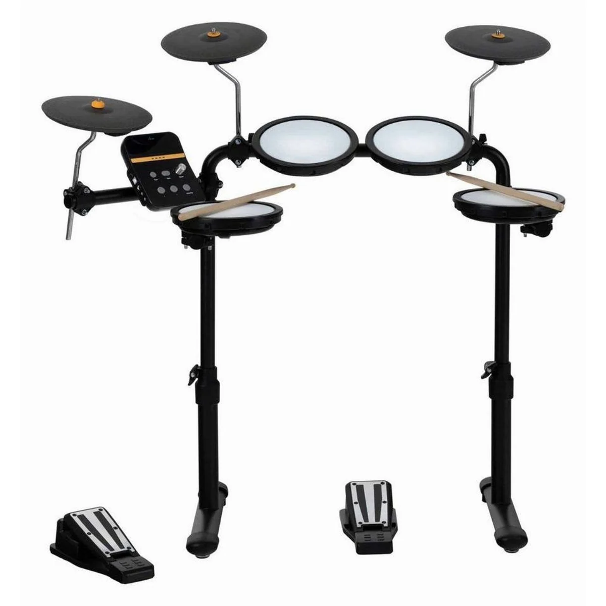XDrum DD-250 E-Drum Kit, platzsparend, mit 4 Mesh Pads & 12 Kits