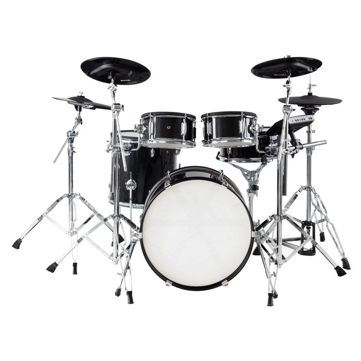 XDrum DD-670 E-Drum Kit, echte HiHat & Holz-Kessel, 15 Sounds — inkl. Hocker, Monitor, Kabel, Sticks 2